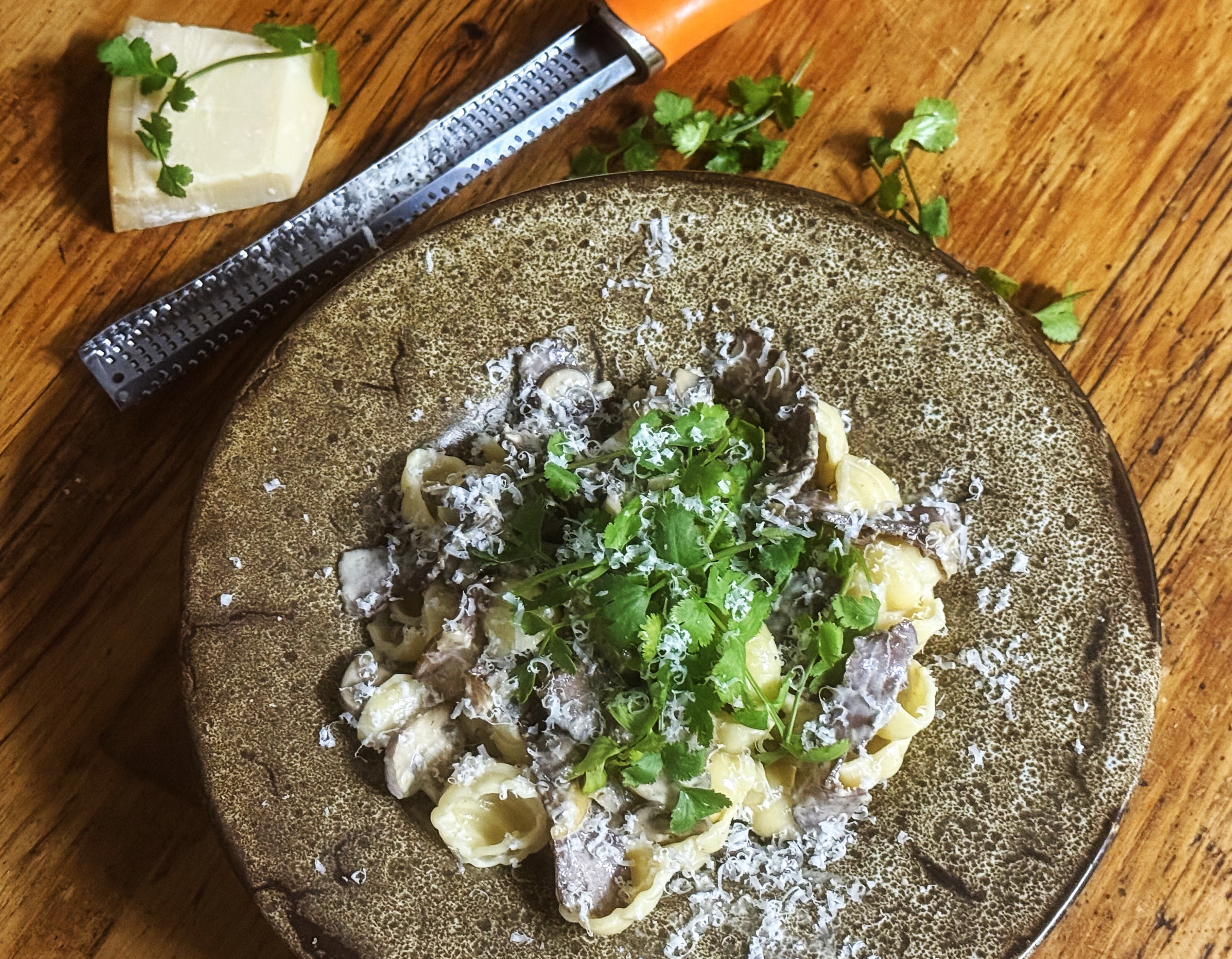 WHAT&rsquo;S COOKING: Creamy biltong and mushroom pasta with coriander
